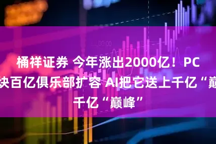 桶祥证券 今年涨出2000亿！PCB板块百亿俱乐部扩容 AI把它送上千亿“巅峰”