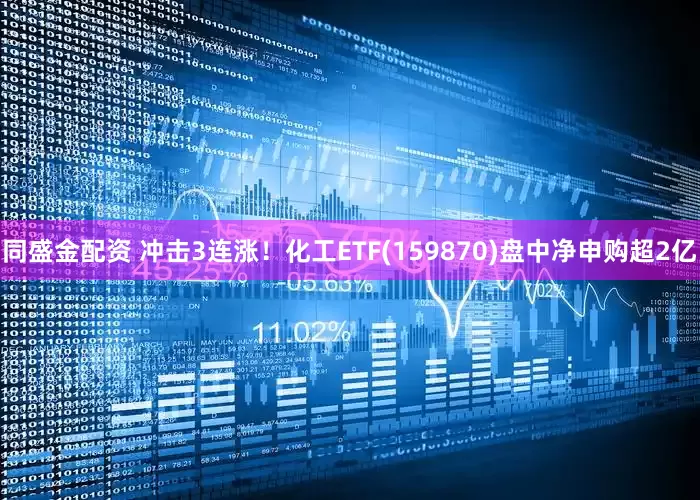 同盛金配资 冲击3连涨！化工ETF(159870)盘中净申购超2亿