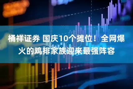 桶祥证券 国庆10个摊位！全网爆火的鸡排家族迎来最强阵容